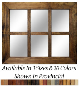 6 mirror - wood stain colors