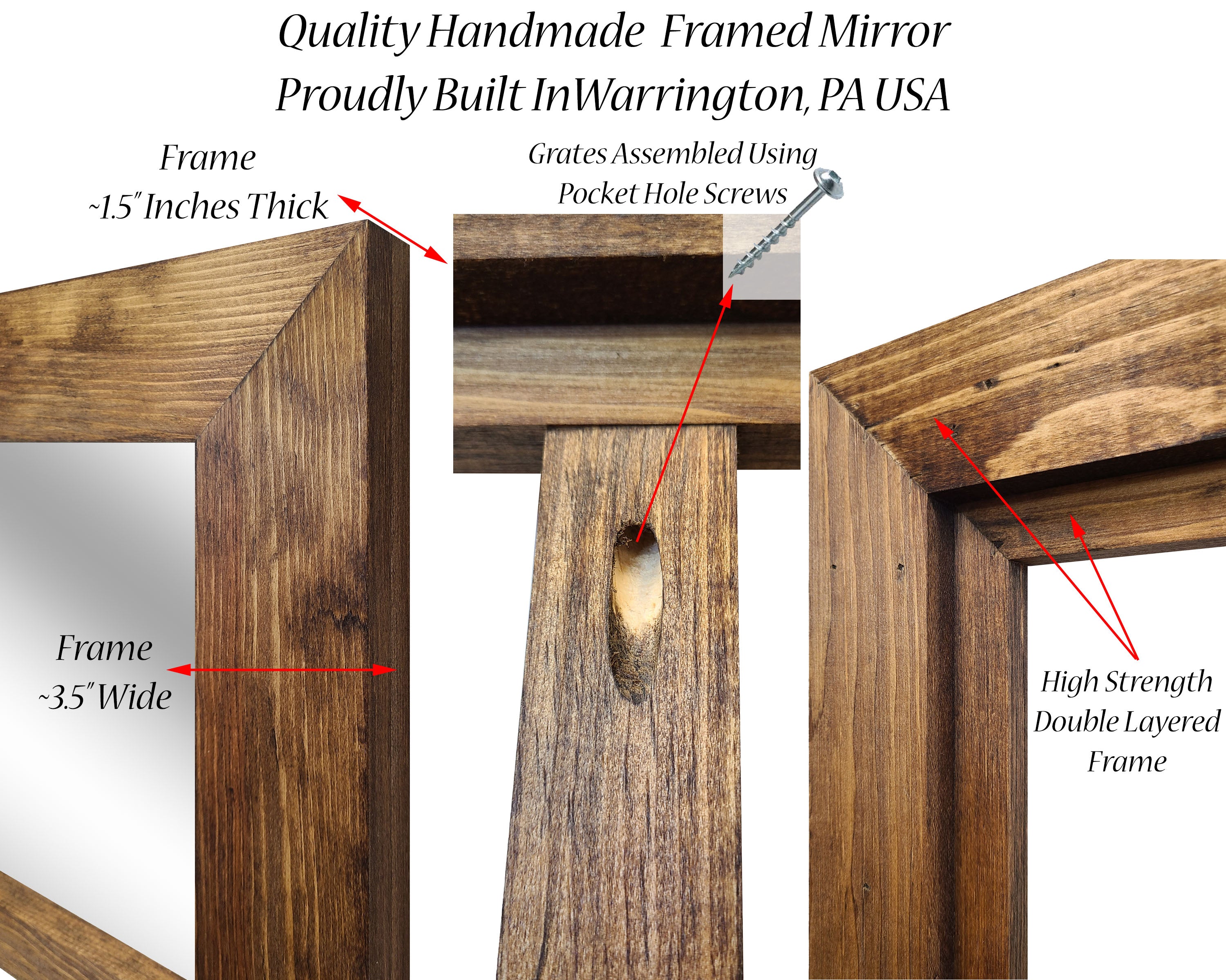 paned mirrors