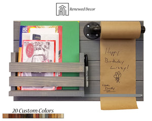 Rustic Wood Mail Holder