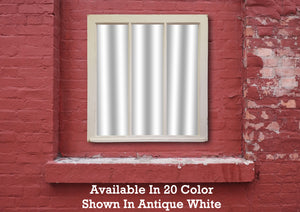 Old Vintage 3 Pane Window Mirror, 20 Paint Colors