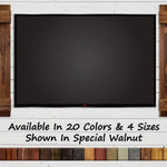 Board & Batten Shutters - 20 Stain Colors, Shown in Special Walnut, Lane of Lenore