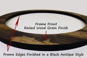 Wood Basics Round Decorative Wall Mirror - Renewed Decor & Storage