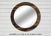 Wood Basics Round Decorative Wall Mirror - Renewed Decor & Storage