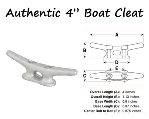 Authentic 4 Inch Boat Cleats 
