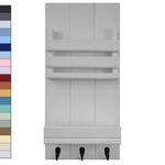 Bradford Vertical Wall Organizer, 20 Paint Colors, Shown in Antique White, Renewed Decor