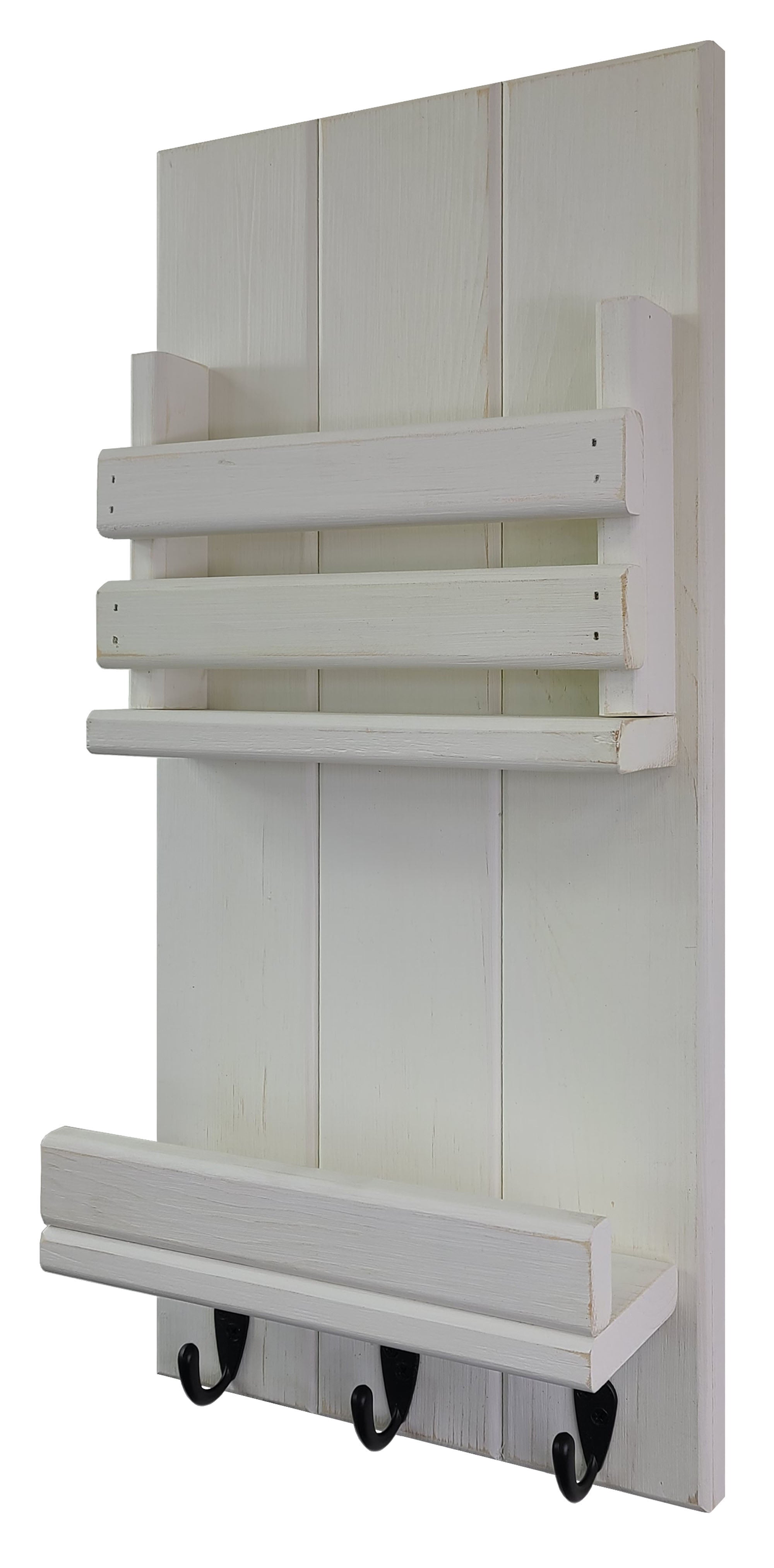 Bradford Vertical Wall Organizer, 20 Paint Colors, Shown in Antique White