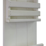 Bradford Vertical Wall Organizer, 20 Paint Colors, Shown in Antique White
