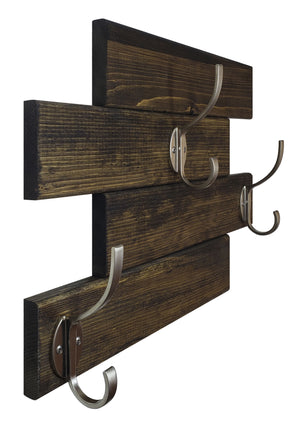 Wooden Coat Hooks Wall Hooks,Natural Oak Wood Hooks Decorative Vintage Wood  Wall Hooks Organizer Heavy Duty Wall Mounted Hooks for Wall Hanging Coats