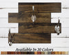 Cabin Wall Mounted Coat Rack - 20 Stain Colors, Renewed Decor 