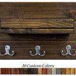 Calder Shelf with Hooks - 20 Custom Colors, Renewed Decor