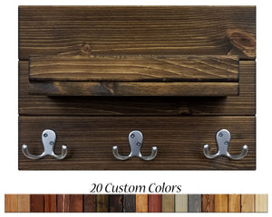 Calder Shelf with Hooks - 20 Custom Colors, Renewed Decor