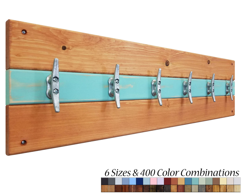 Cape May Boat Cleat Wall Hooks - 400 Color Combinations, Renewed Decor