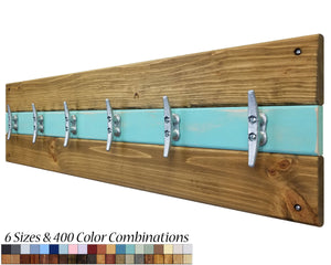 Cape May Boat Cleat Wall Hooks - 400 Color Combinations, Renewed Decor