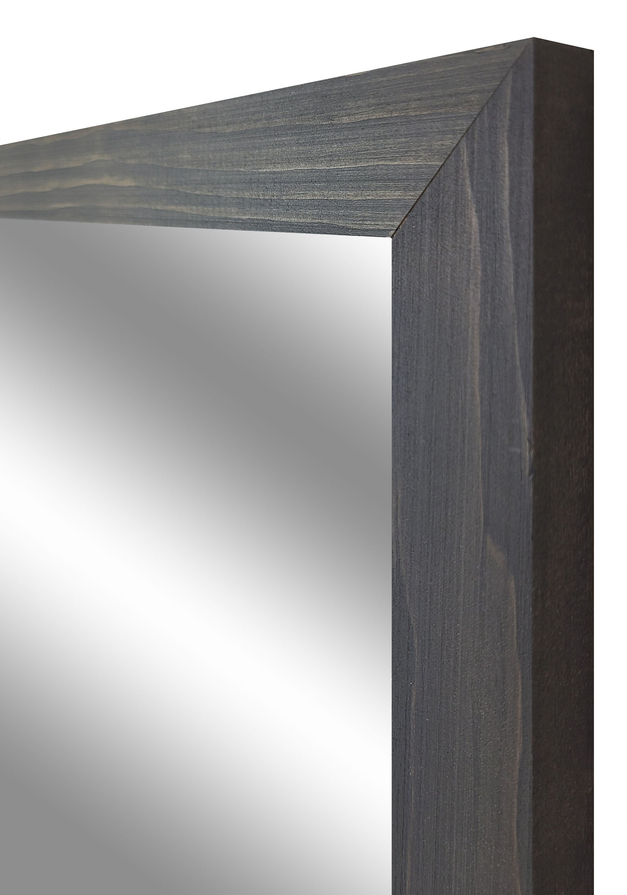 Carriage House Framed Mirror - Available In 20 Stain Colors, Shown in Classic Gray
