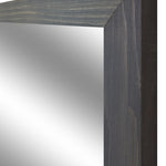Carriage House Framed Mirror - Available In 20 Stain Colors, Shown in Classic Gray