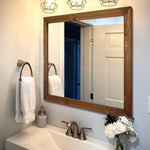 Carriage House Framed Mirror - Available In 6 Sizes & 20 Stain Colors, Shown in Provincial
