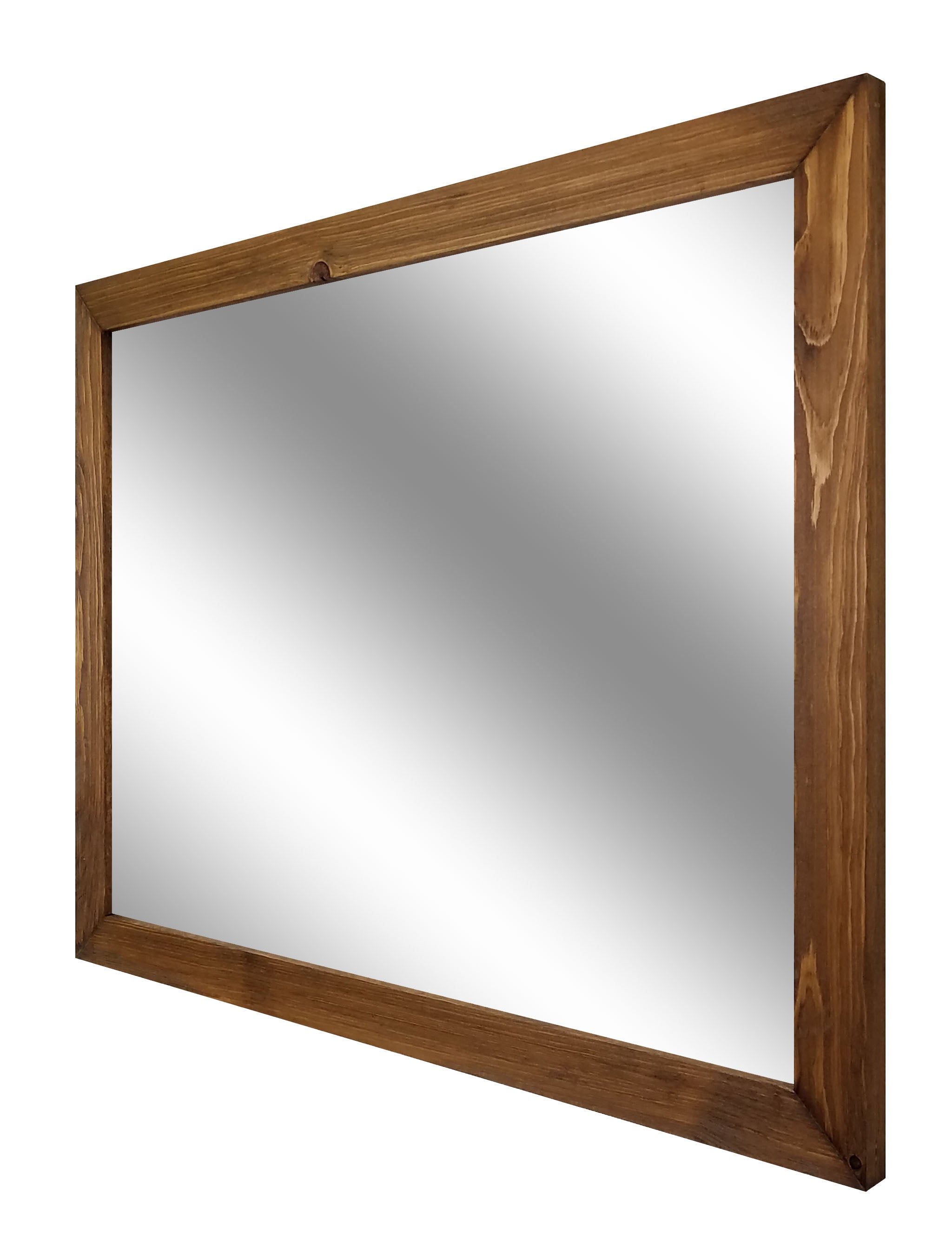 Carriage House Framed Mirror - Available In 6 Sizes & 20 Stain Colors, Shown in Provincial