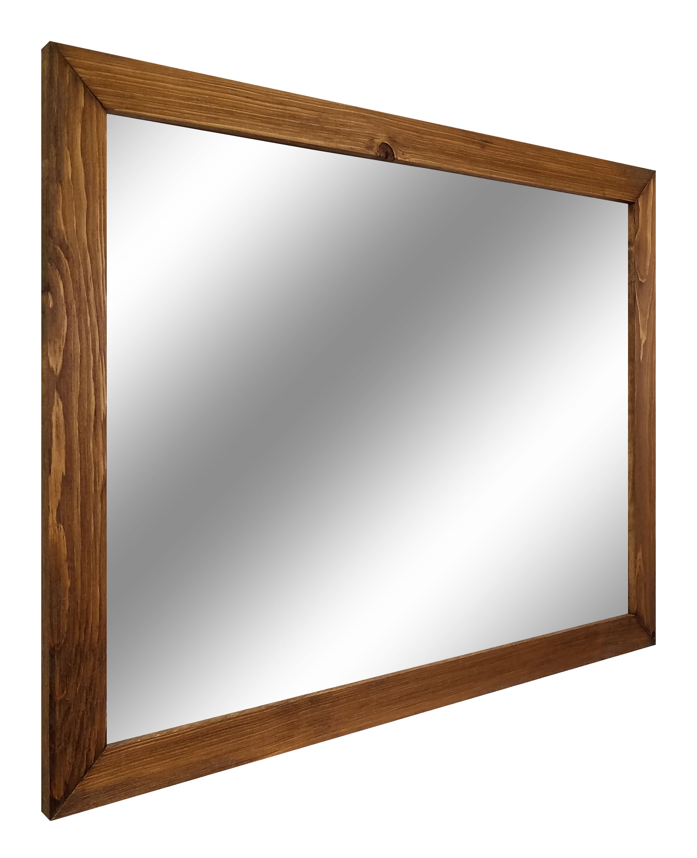 Carriage House Framed Mirror - Available In 6 Sizes & 20 Stain Colors, Shown in Provincial