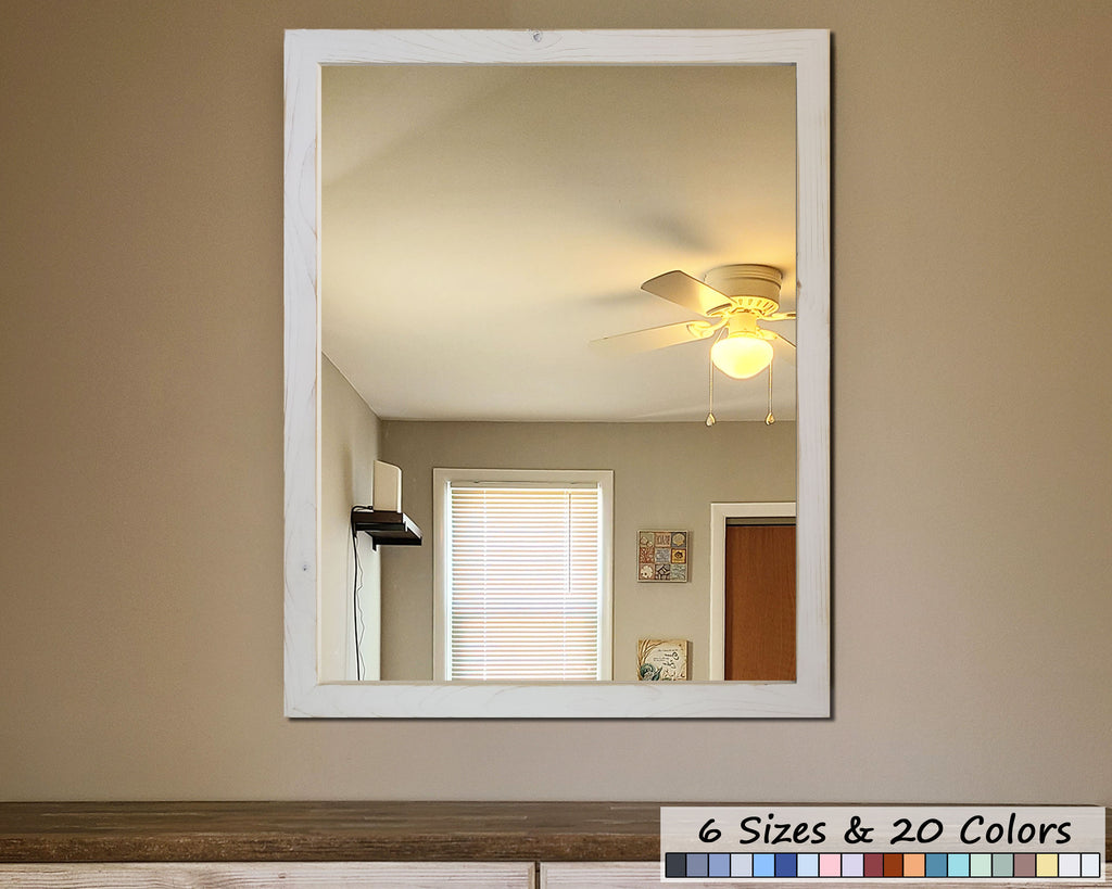 Carriage House Framed Mirror - Available In 20 Paint Colors, Lane of Lenore