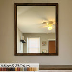 Carriage House Framed Mirror - Available In 6 Sizes & 20 Stain Colors, Lane of Lenore