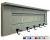 Chapel Hill Coat Hook Rack, & Shelf with Custom Text by Renewed Decor 