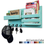 Edit SEO
Classic Farmhouse Rustic Wall Mounted Organizer - Renewed Decor
