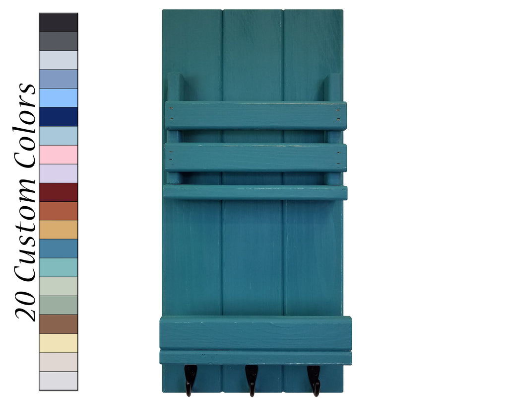 Bradford Vertical Wall Organizer, 20 Paint Colors, Renewed Decor