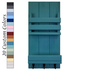 Bradford Vertical Wall Organizer, 20 Paint Colors, Renewed Decor