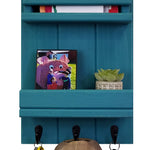 Bradford Vertical Wall Organizer, 20 Paint Colors, Shown in Coral Blue
