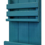 Bradford Vertical Wall Organizer, 20 Paint Colors, Shown in Coral Blue
