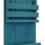 Bradford Vertical Wall Organizer, 20 Paint Colors, Shown in Coral Blue