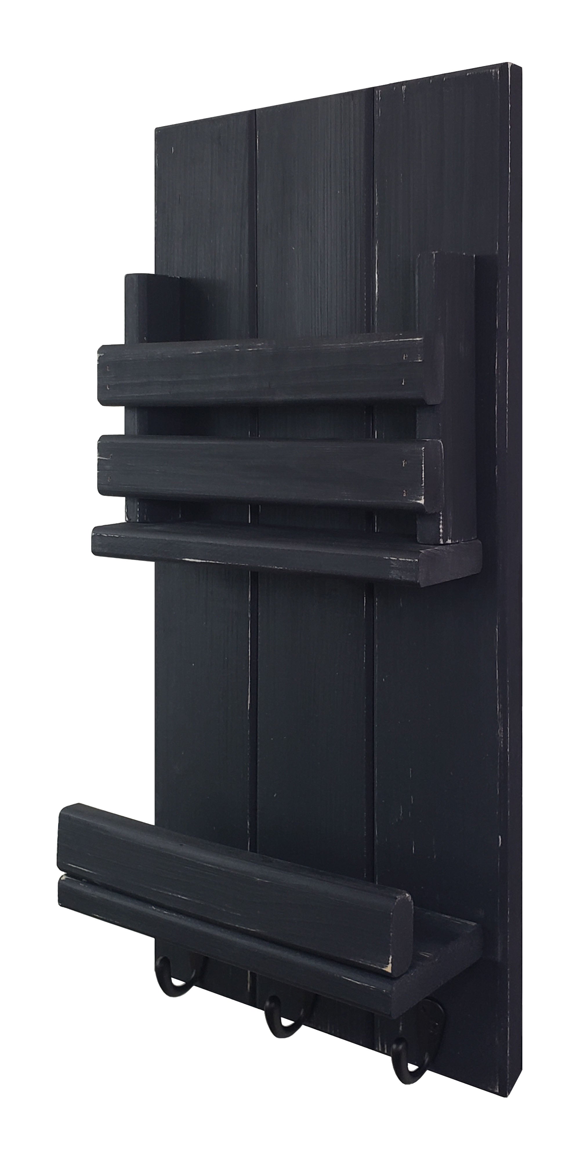 Bradford Vertical Wall Organizer, 20 Paint Colors, Shown in Kettle Black