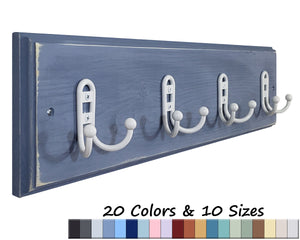 Countryside Custom Size Coat Hook Rack, Handmade in the USA