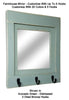 Quakertown Farmhouse Mirror With Hooks, 20 Paint Colors - Renewed Decor & Storage
