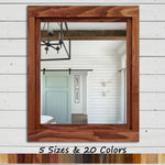 Farmhouse Wood Framed Wall Mirror by Lane of Lenore