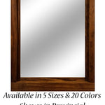 Farmhouse Wood Framed Wall Mirror, 5 Sizes & 20 Colors, Shown in Provincial