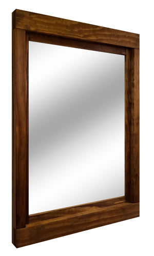 Farmhouse Wood Framed Wall Mirror, 5 Sizes & 20 Colors, Shown in Provincial