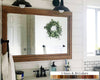 Farmhouse Wood Framed Wall Mirror, 5 Sizes & 20 Colors, Shown in Provincial 