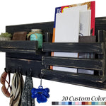 Classic Farmhouse Rustic Wall Mounted Organizer - Renewed Decor