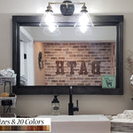 Farmhouse Wood Framed Wall Mirror by Lane of Lenore