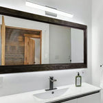 Custom Sized Farmhouse Rustic Wood Framed Mirror, Shown in Ebony