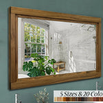 Farmhouse Wood Framed Wall Mirror by Lane of Lenore