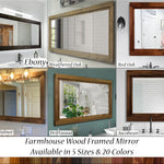 Farmhouse Wood Framed Wall Mirror by Lane of Lenore