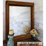 Farmhouse Wood Framed Wall Mirror by Lane of Lenore