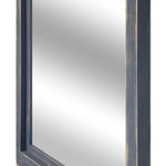 Farmhouse Wood Framed Wall Mirror, 5 Sizes & 20 Colors, Shown in Slate Gray