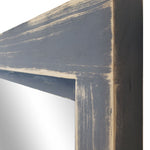 Farmhouse Wood Framed Wall Mirror, 5 Sizes & 20 Colors, Shown in Slate Gray