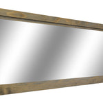 Farmhouse Wood Framed Wall Mirror, 5 Sizes & 20 Colors, Shown in Weathered Oak