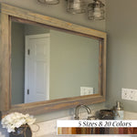 Farmhouse Wood Framed Wall Mirror by Lane of Lenore
