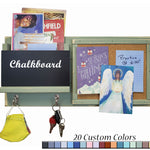 Fox Chase Wall Organizer with Mail Holder, Corkboard & Hooks by Renewed Decor