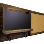 Fox Chase Wall Organizer, 20 Colors & 5 Hook Finishes, Shown in Dark Walnut with Oiled Bronze Hooks